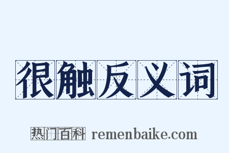 很触反义词是什么意思的图片